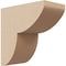 Ekena Millwork 3"W x 6"D x 6"H Classic Crestline Rough Cedar Woodgrain TimberThane Corbel, Primed Tan CORUR03X06X06CRERCPR - alternate 1